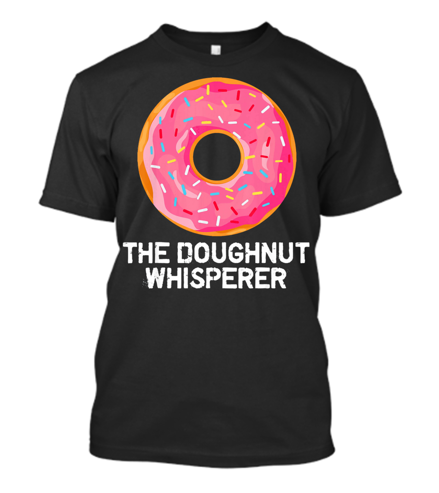 The Doughnut Whisperer Cool Pink Frosted Sprinkles T-Shirt