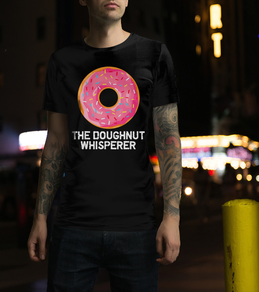 The Doughnut Whisperer Cool Pink Frosted Sprinkles T-Shirt