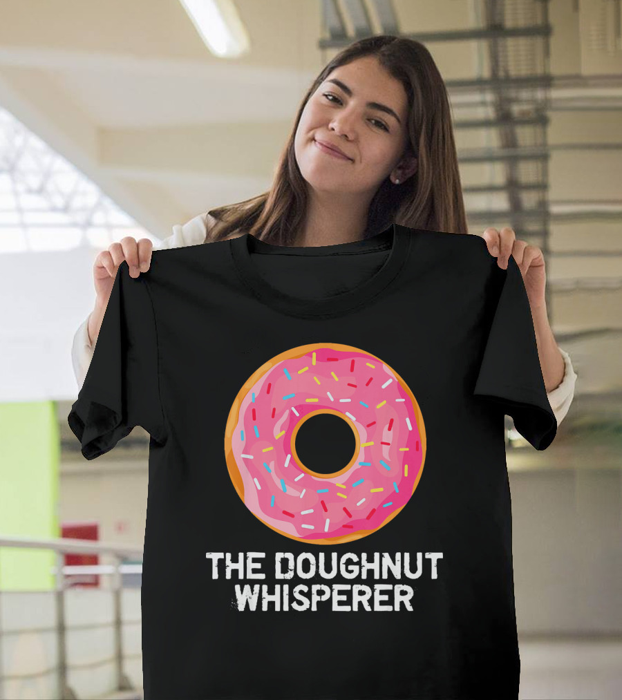 The Doughnut Whisperer Cool Pink Frosted Sprinkles T-Shirt
