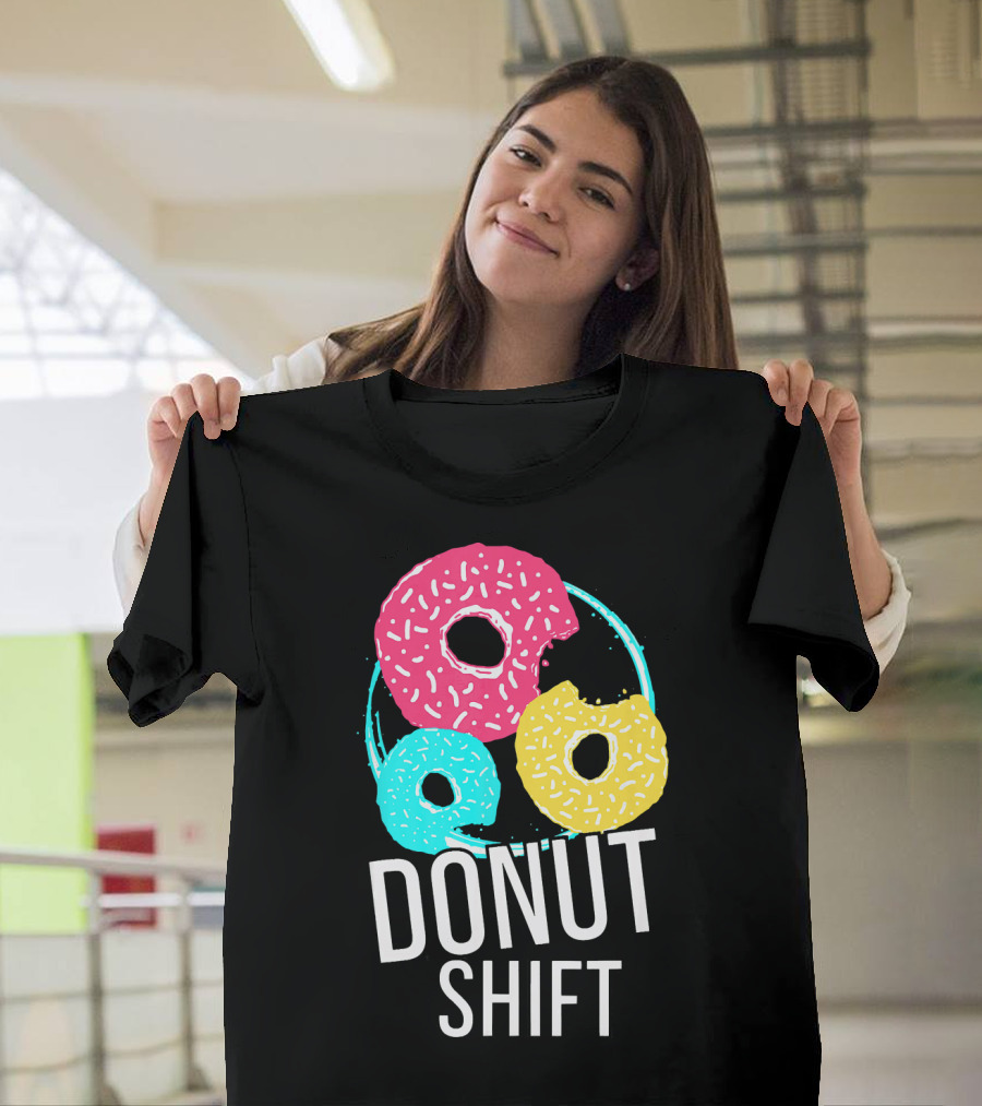 Donut Shift MTTF Associates Doughnut Vibrant Trio T-Shirt