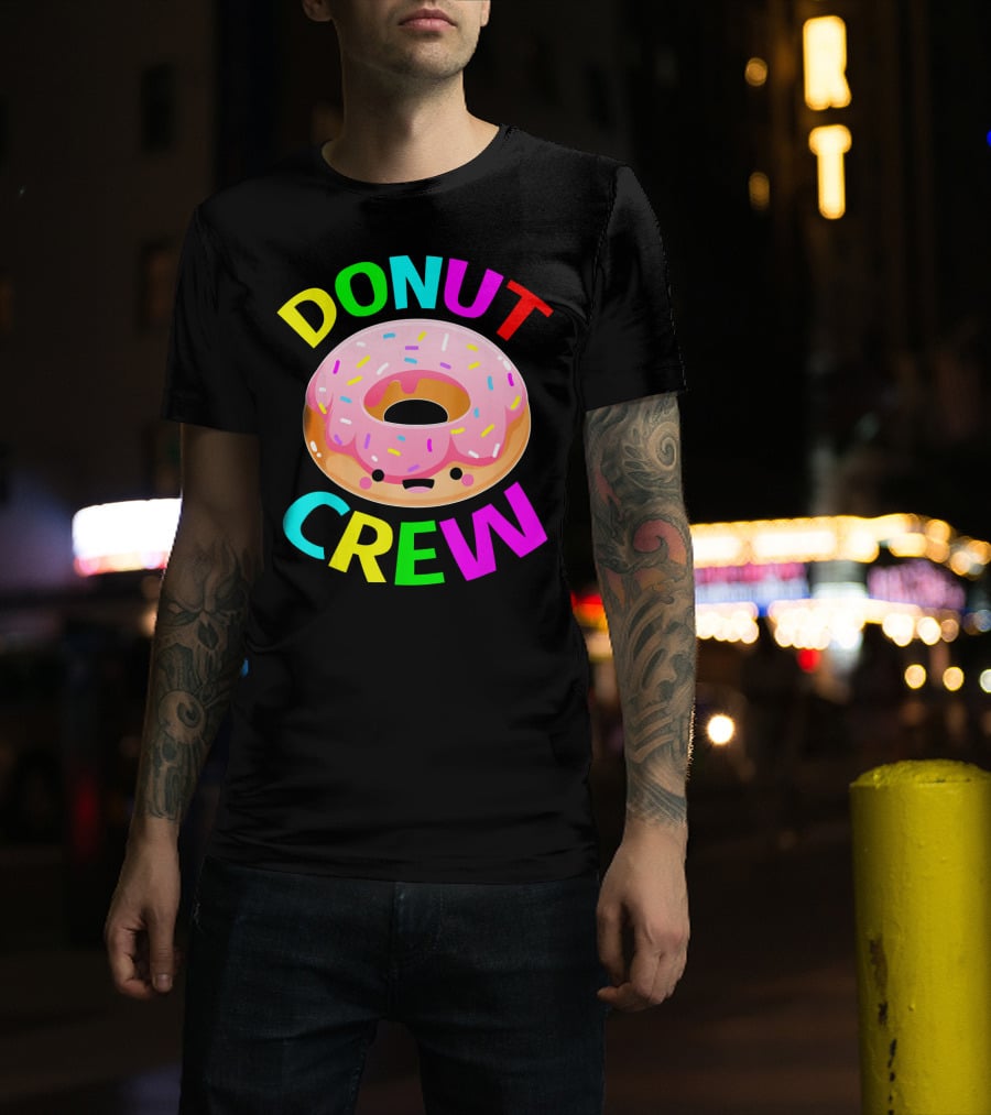 Donut Crew Birthday Celebration Party T-Shirt