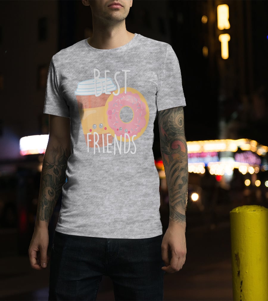 Best Friends Coffee And Donut Perfect Pairing T-Shirt