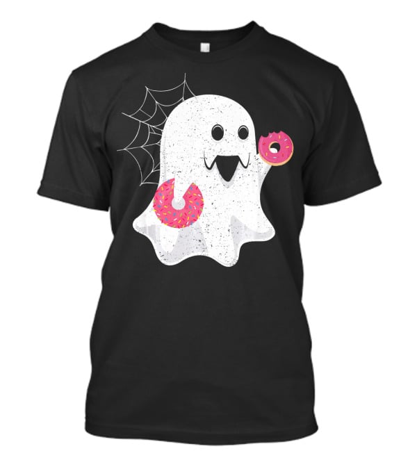 Ghost With Donut Halloween Costume Boy T-Shirt