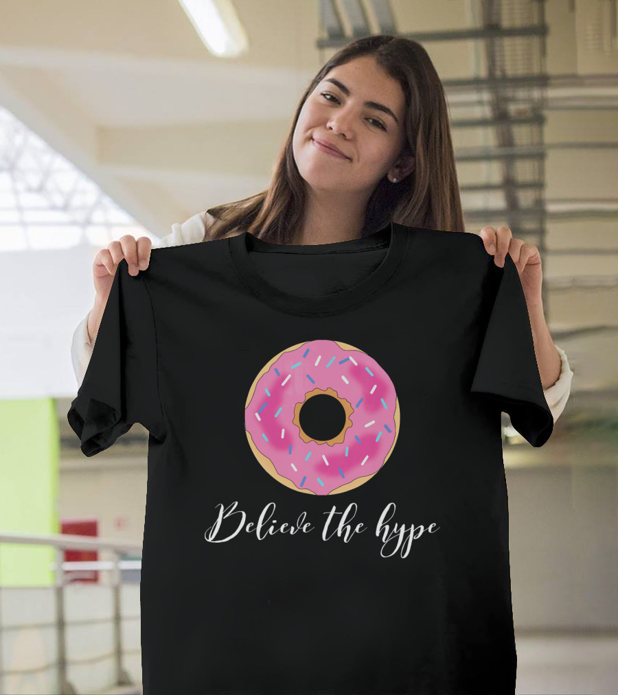 Believe The Hype Donut Sprinkles Pink T-Shirt