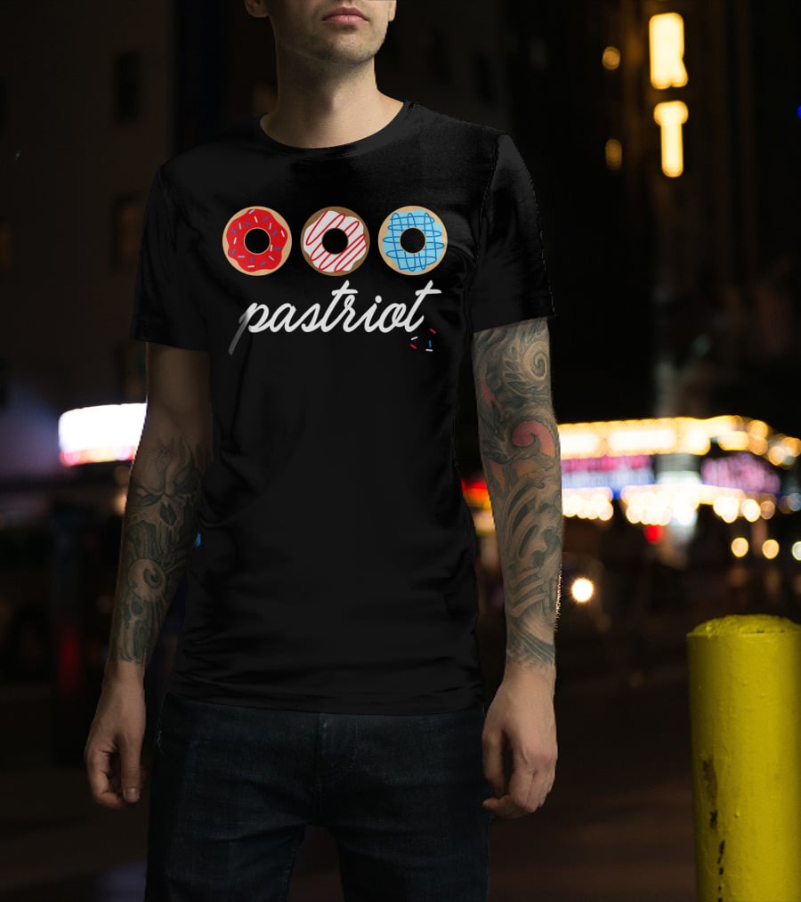 USA Pastriot Donuts Red White Blue T-Shirt