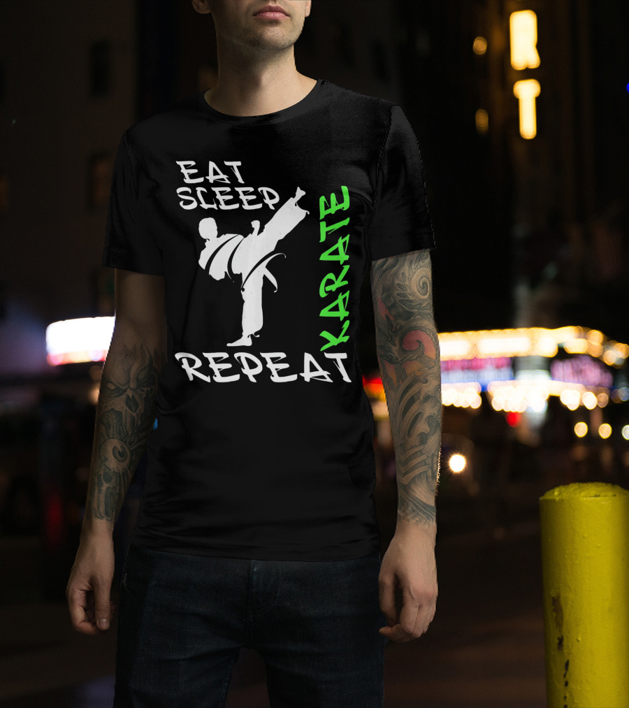 Eat Sleep Karate Repeat T-Shirt