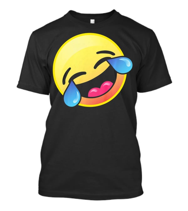 Laughing Crying Emoji Cute LOL Funny Expression T-Shirt