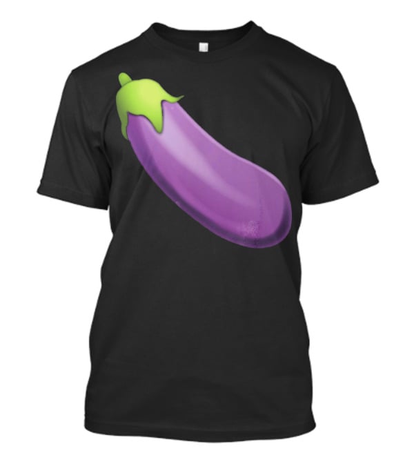 EmojiTees Bold Eggplant Emoji Weiner T-Shirt