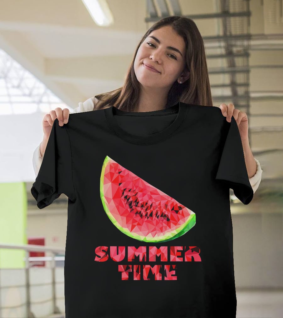 Watermelon Slice Summer Time Tro T-Shirt