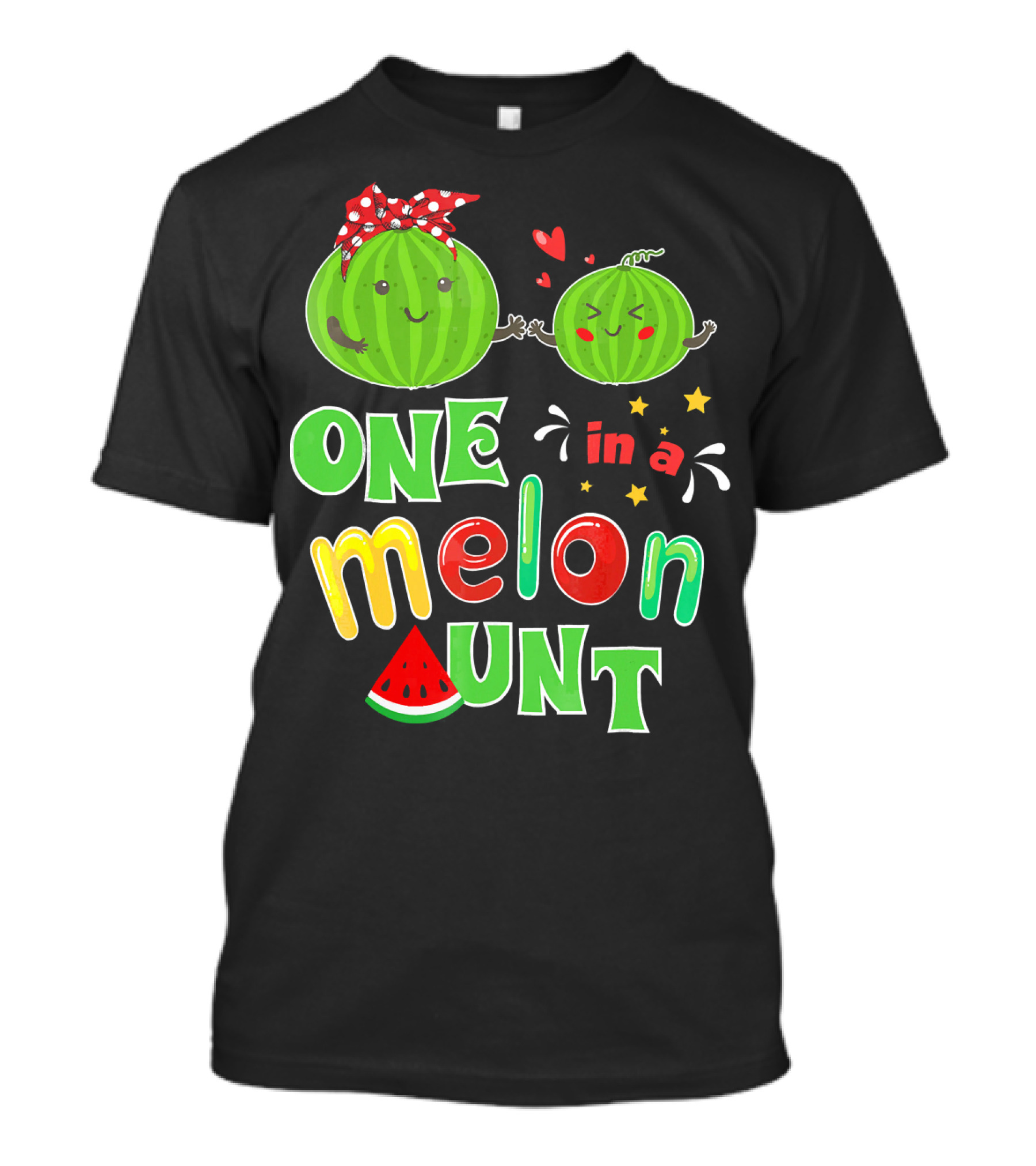 One In A Melon Aunt Watermelon Summer Tropical T-Shirt