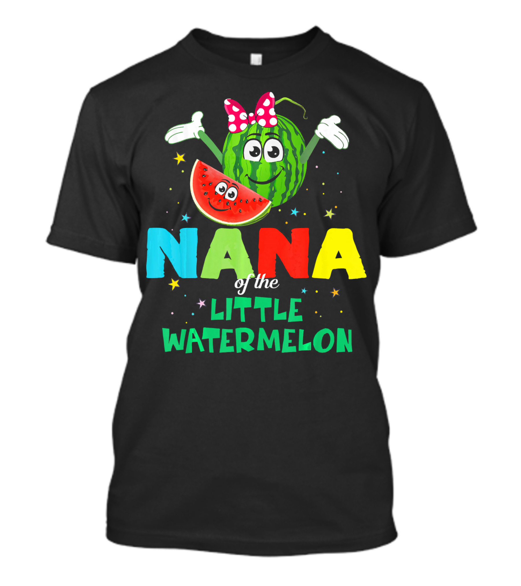Nana Of The Little Watermelon Funny Birthday T-Shirt