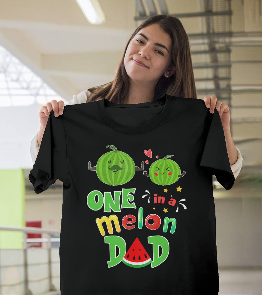 One in a Melon Dad Watermelon Summer Tropical T-Shirt