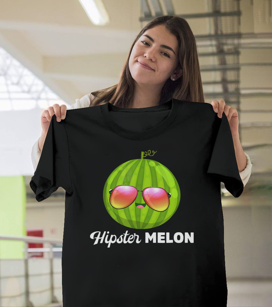 Hipster Melon Sunglasses T-Shirt