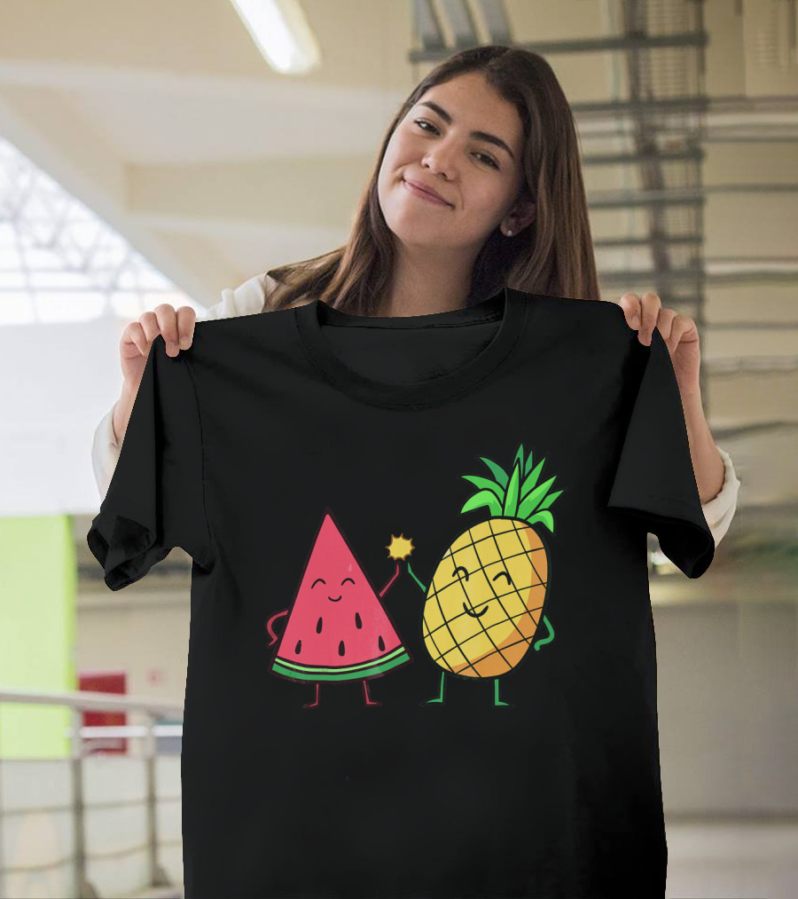 Watermelon Pineapple Friendship High Five T-Shirt