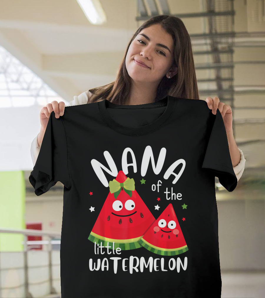 Nana of the Little Watermelon Summer Fru Happy Characters T-Shirt