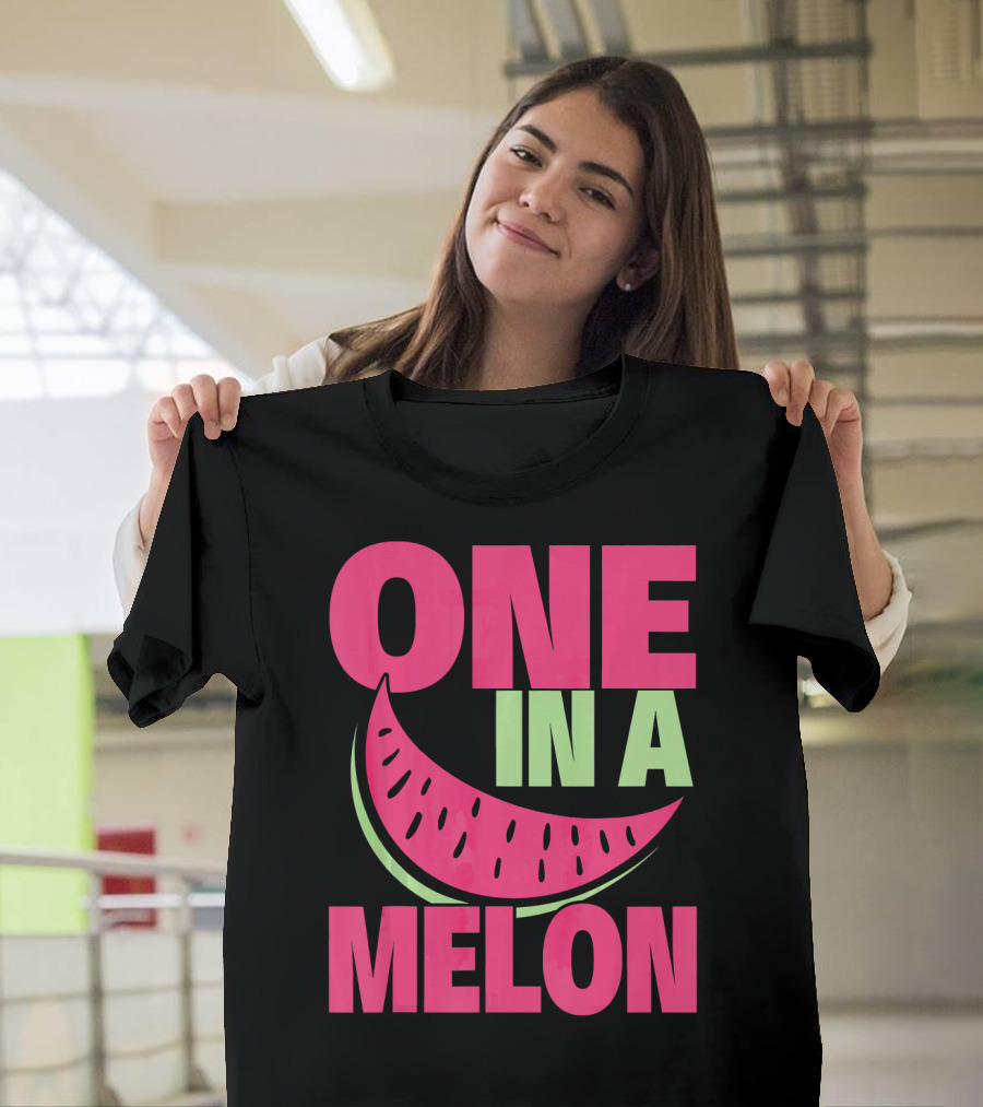 One in a Melon Funny Watermelon T-Shirt