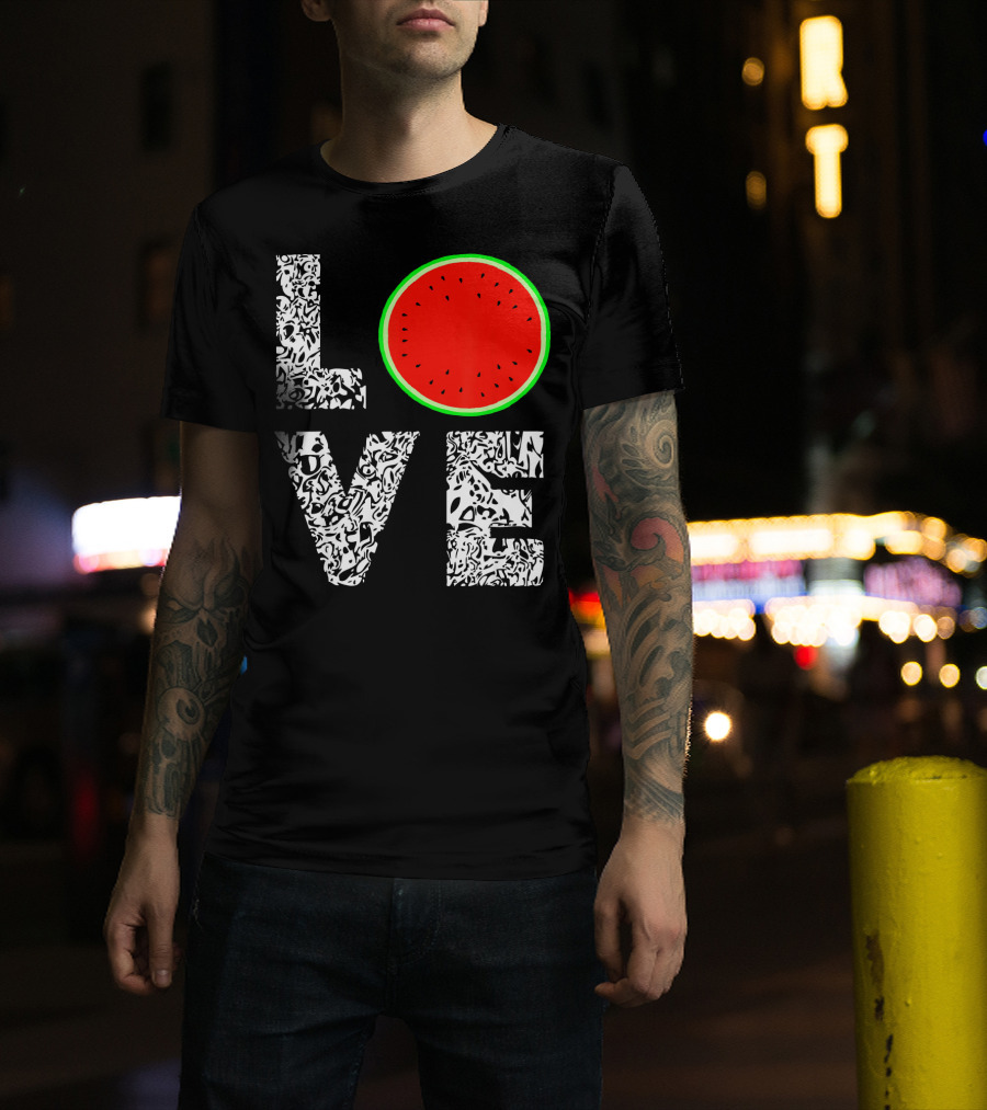 LOVE Watermelon Love Tropical Melon Summer T-Shirt
