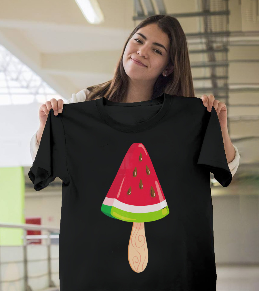 Watermelon Ice Cream Popsicle Treat T-Shirt
