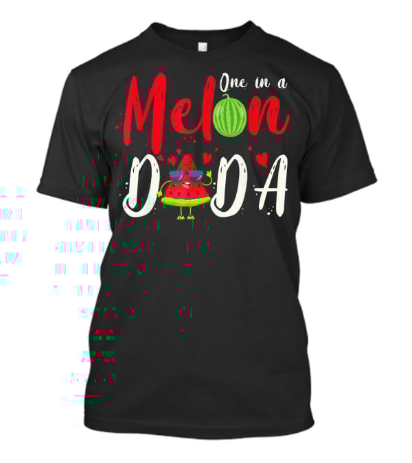 One In A Melon Dada Watermelon Cartoon Hearts T-Shirt