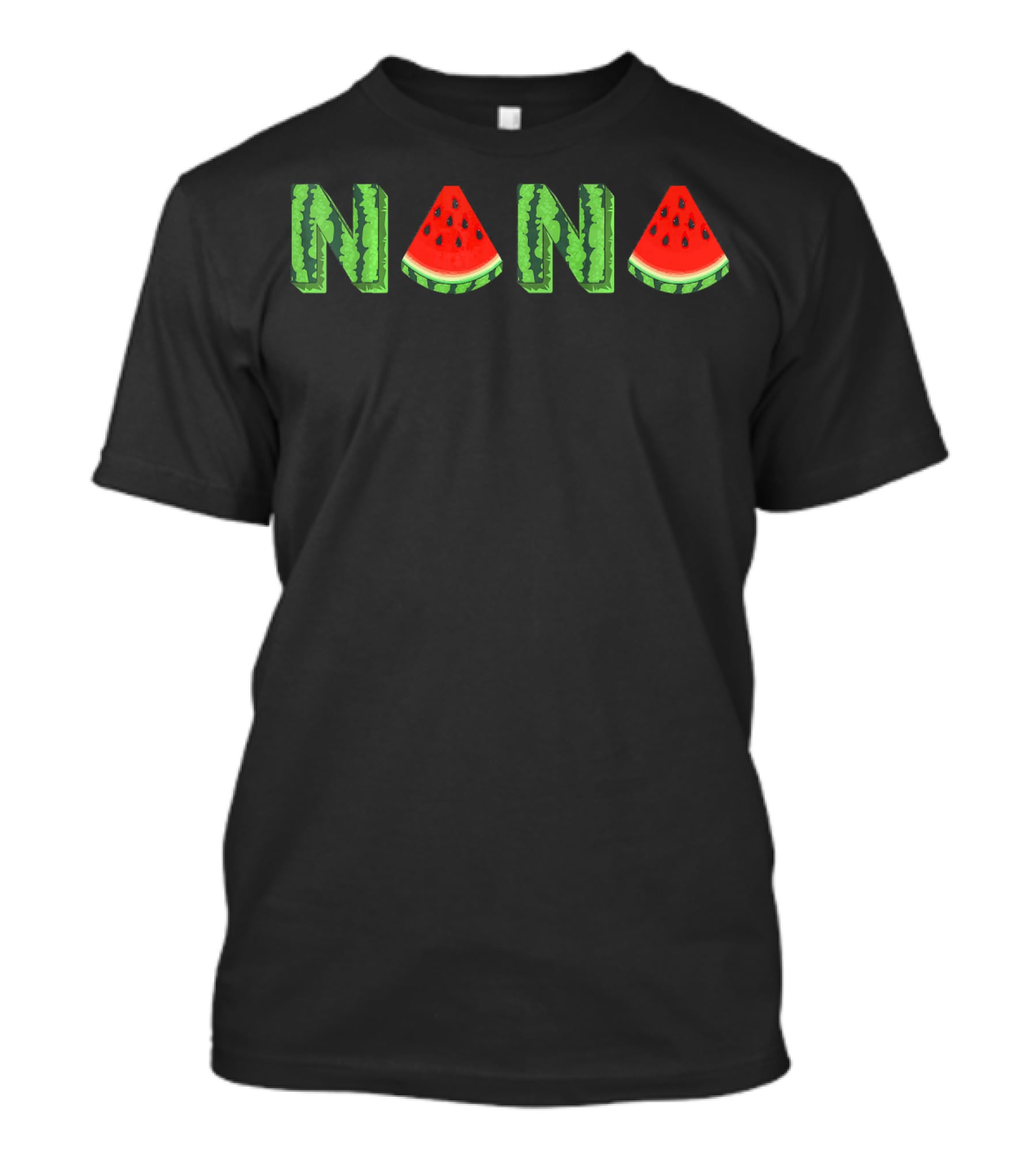 Nana Watermelon Funny Summer Melon Fruit Slice T-Shirt