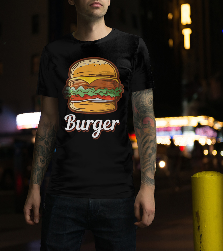 Burger Food Hamburger Cheeseburger Fast Burger T-Shirt