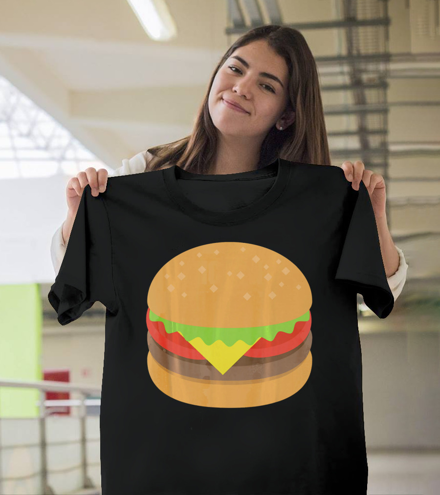 Hamburger Cheeseburger Emoji Emoticon Icon Burger T-Shirt