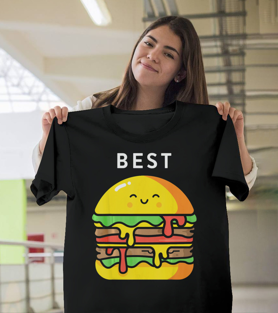 Best Burger Fries Best Friend Matching T-Shirt