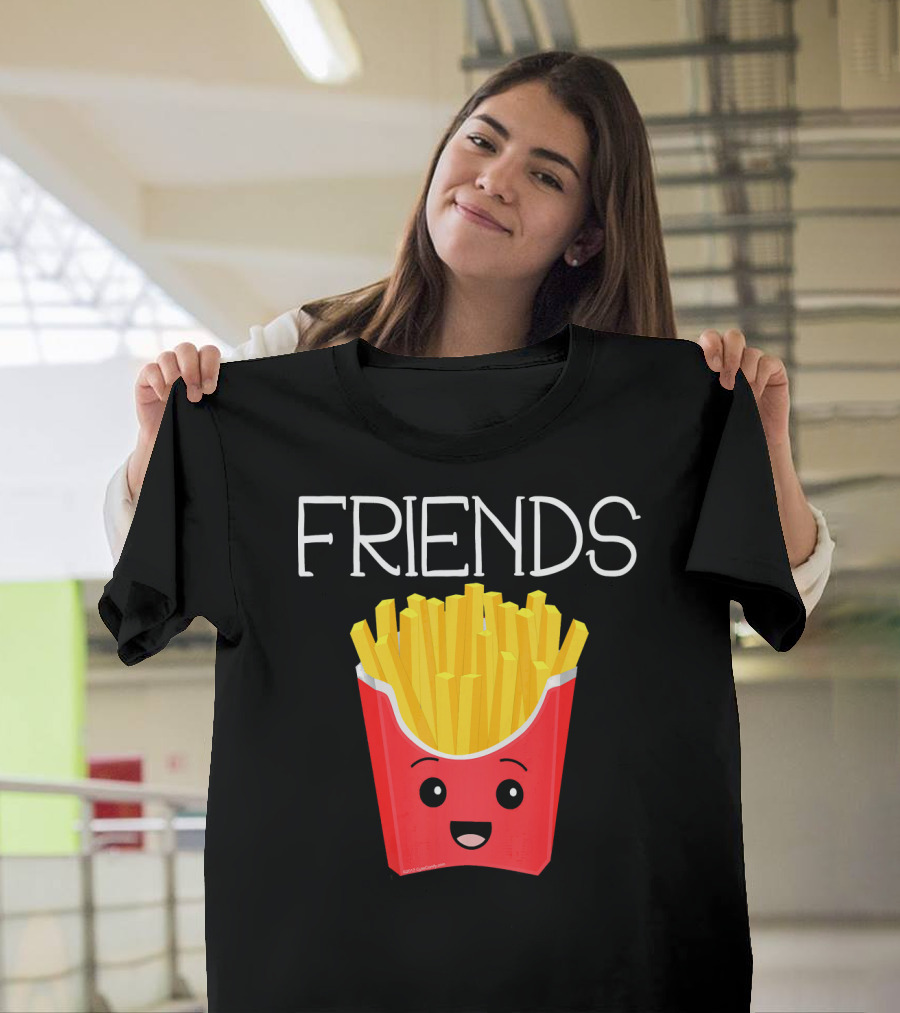 FRIENDS Burger Fries Smiling Box T-Shirt