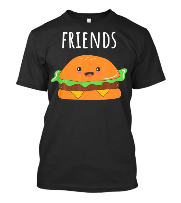 FRIENDS THE BURGER Matching Couples Mot T-Shirt