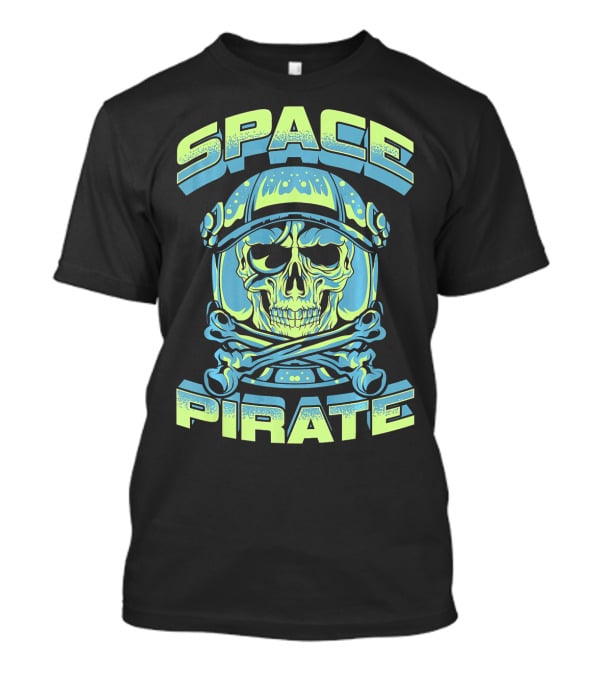 Space Pirate Astronaut Skull T-Shirt