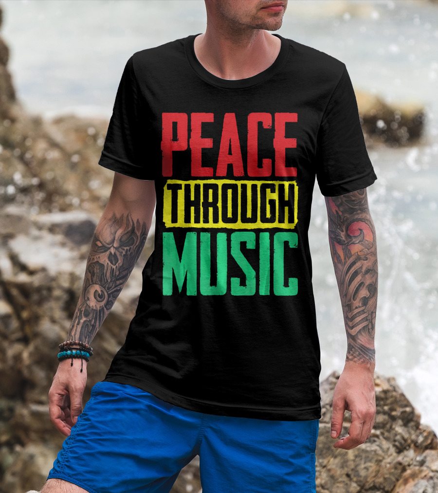 Peace Through Music Reggae Concert T-Shirt