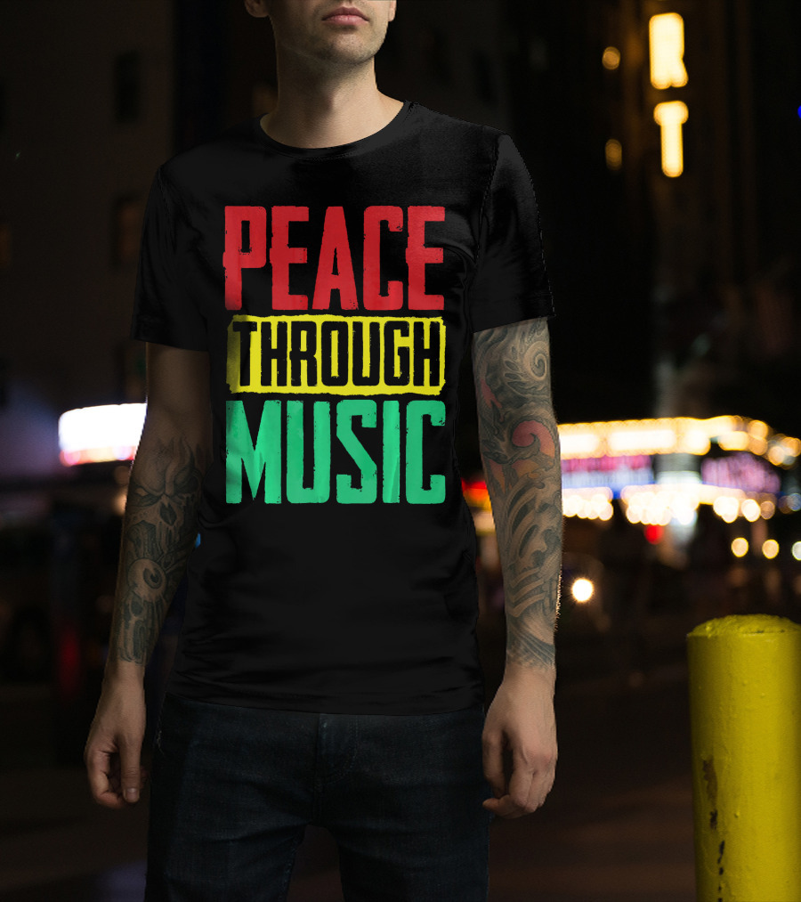 Peace Through Music Reggae Concert T-Shirt