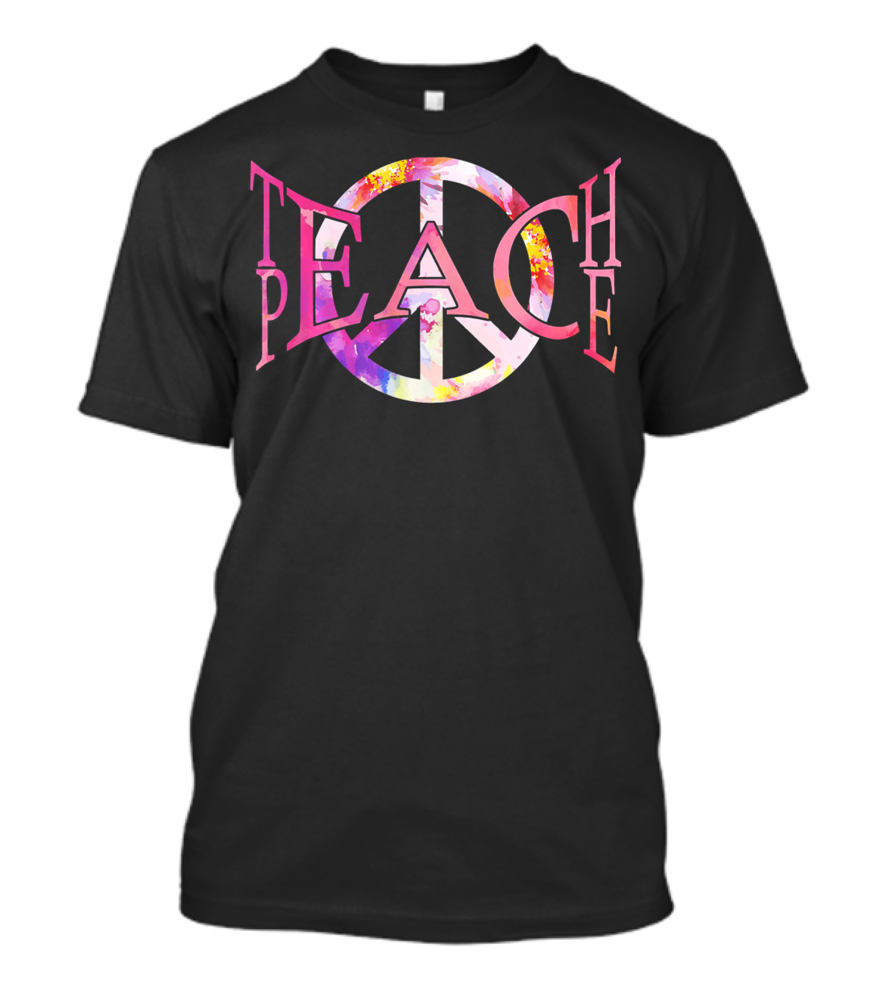 Teach Peace Sign Educators T-Shirt
