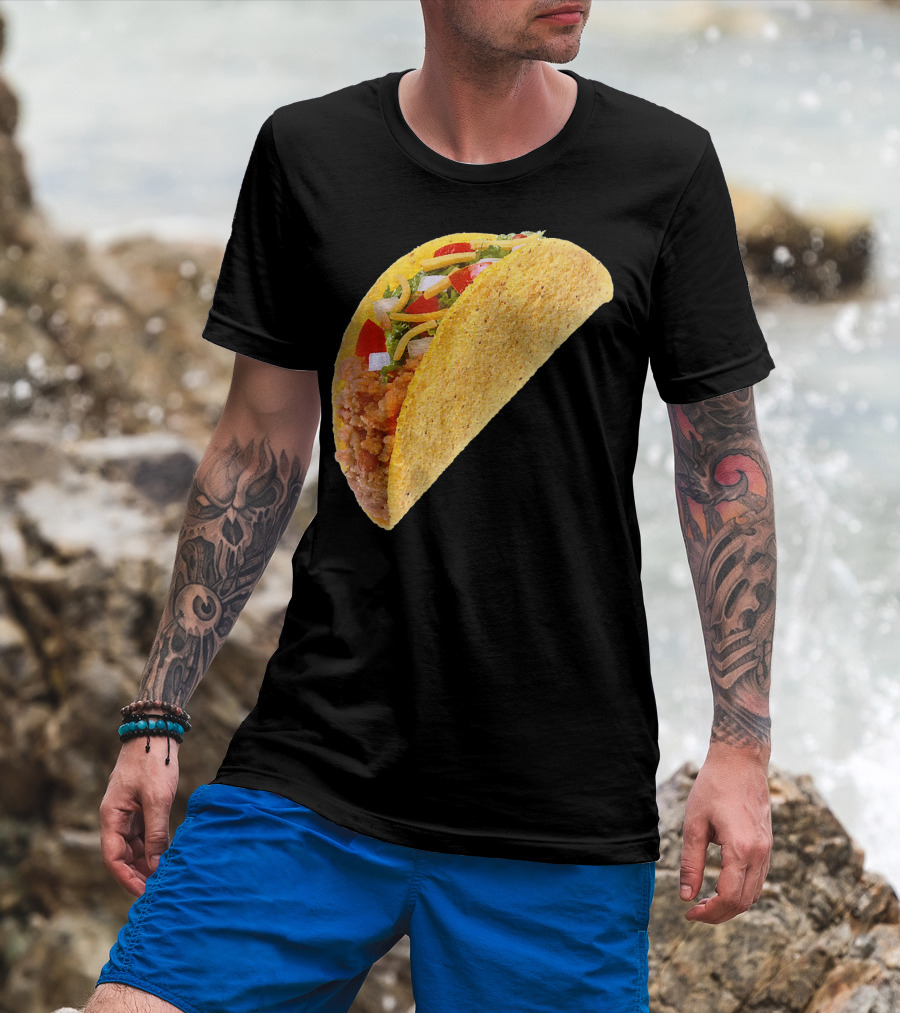 Taco Costume Mexican Food Hard Shell Taco T-Shirt