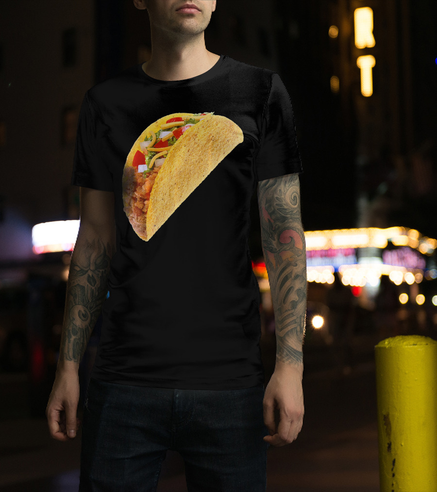 Taco Costume Mexican Food Hard Shell Taco T-Shirt