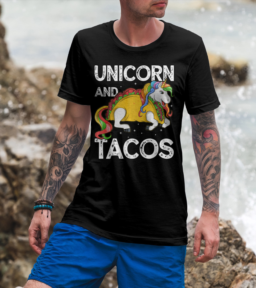 Unicorn And Tacos Rainbow Taco Squad T-Shirt