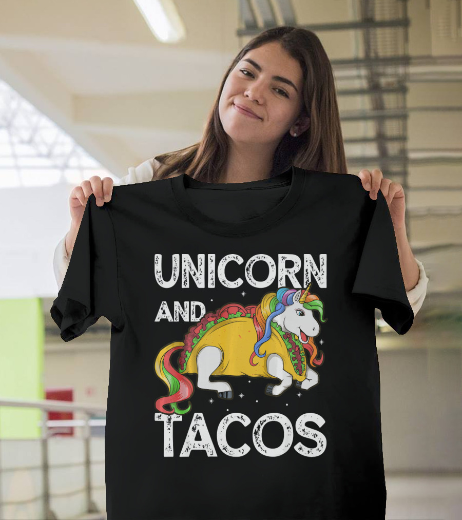 Unicorn And Tacos Rainbow Taco Squad T-Shirt