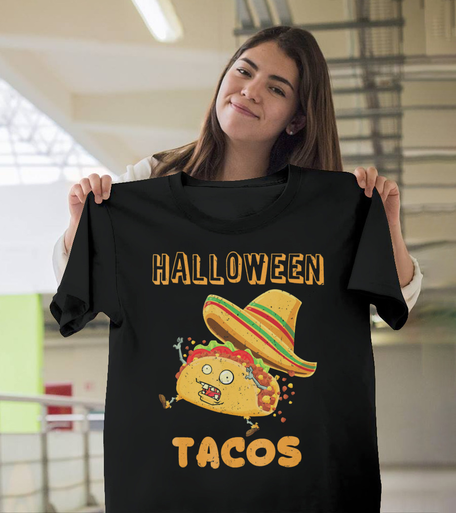 Halloween Tacos Zombie Costume T-Shirt