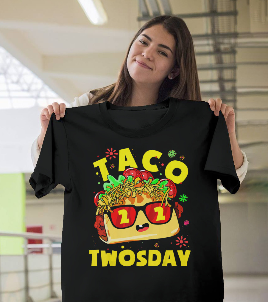 Taco Twosday 2nd Birthday Party Kids 2 Dos Cumpleanos T-Shirt