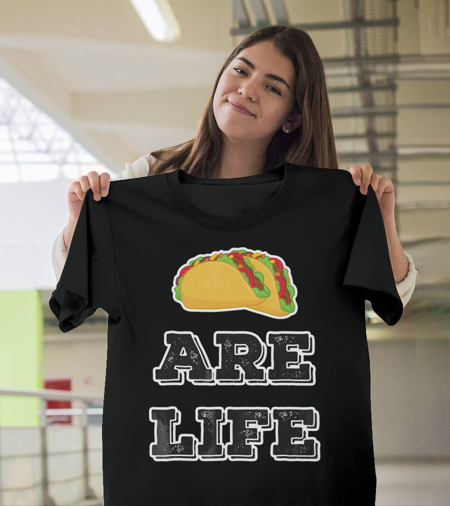 Tacos Are Life Trendy Food Emoji T-Shirt