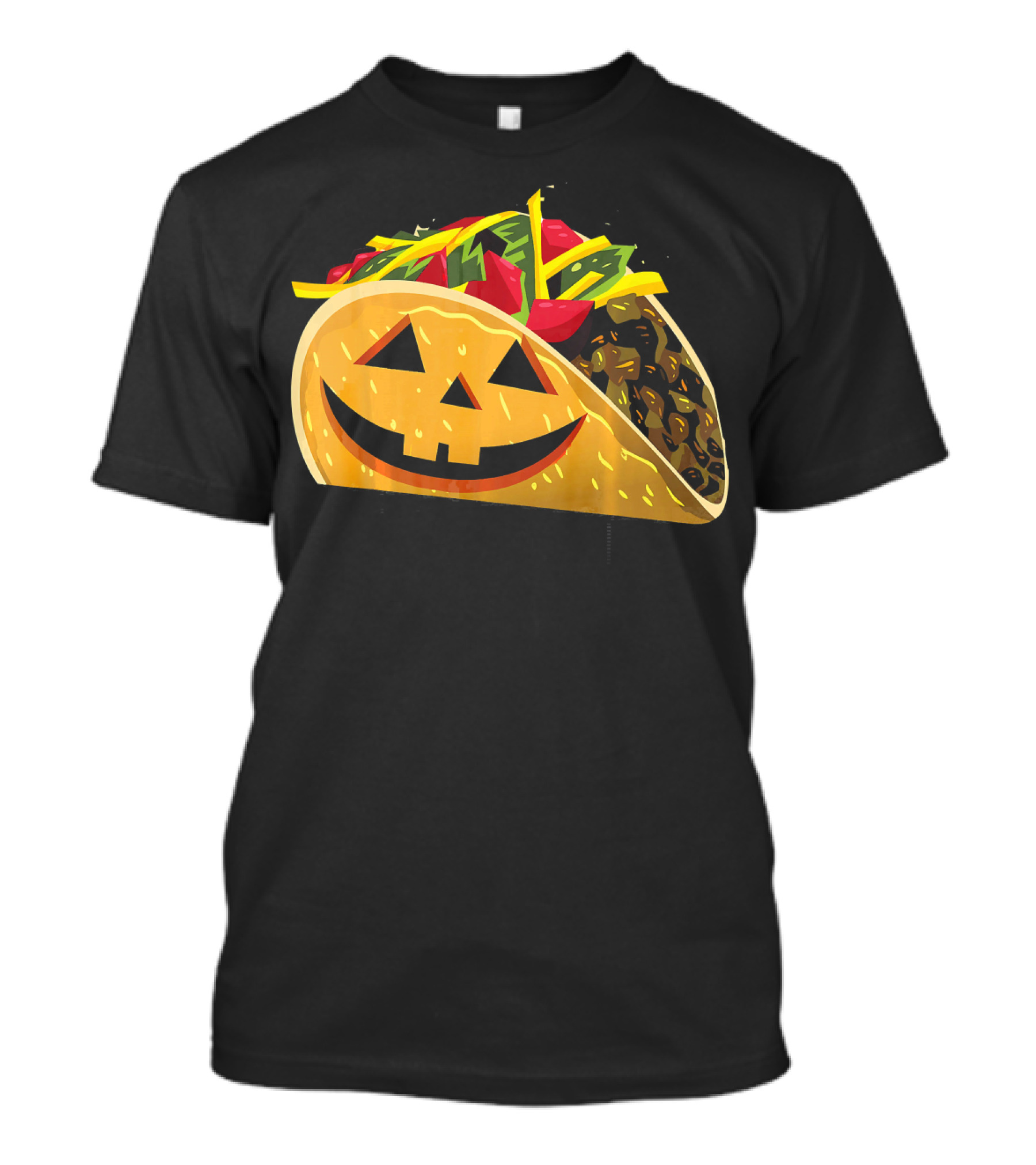 Taco Lantern Happy Haunted Halloween Mex Jack O' Lantern Taco T-Shirt