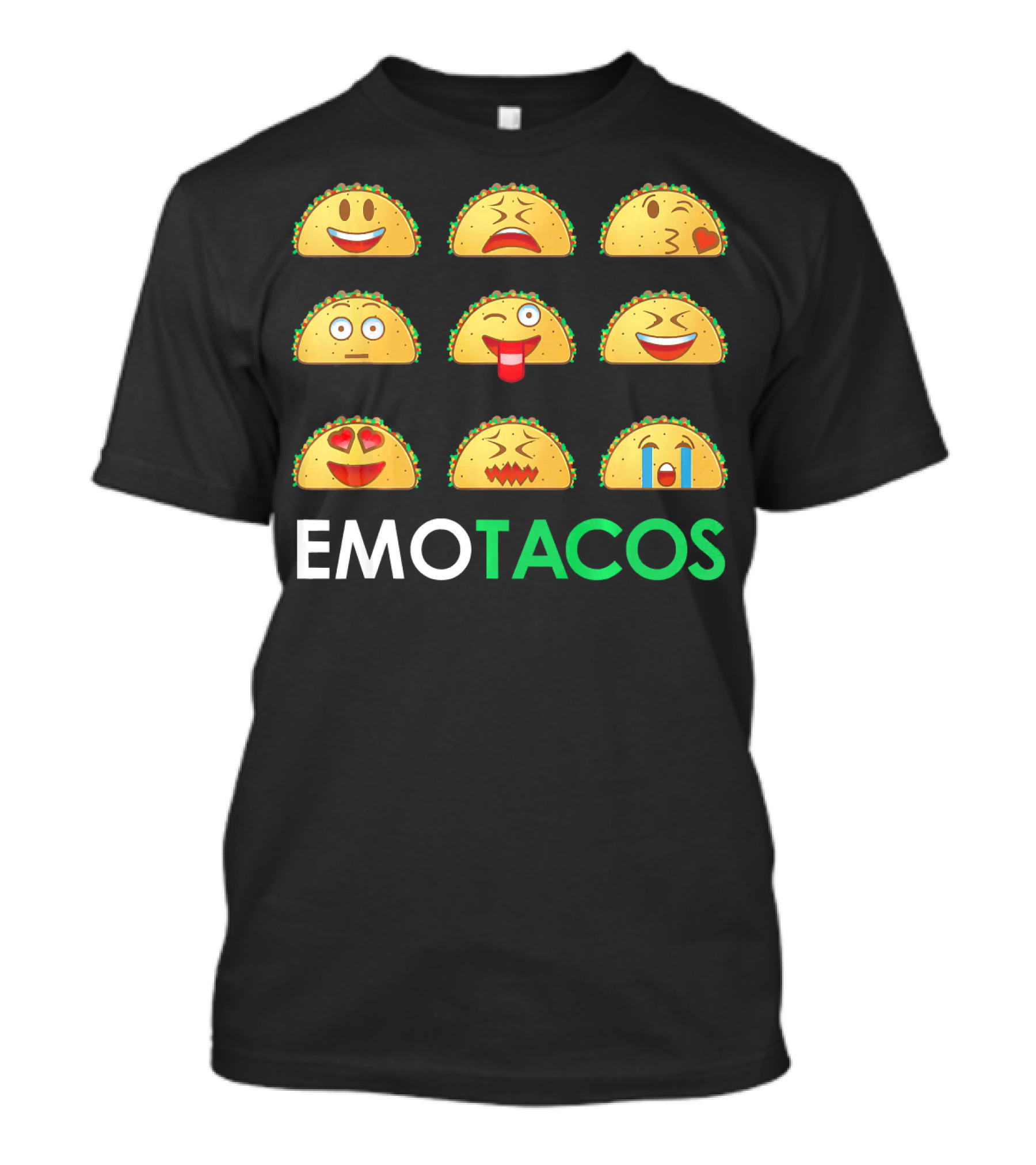 EmoTacos Nine Taco Emoji Expressions T-Shirt