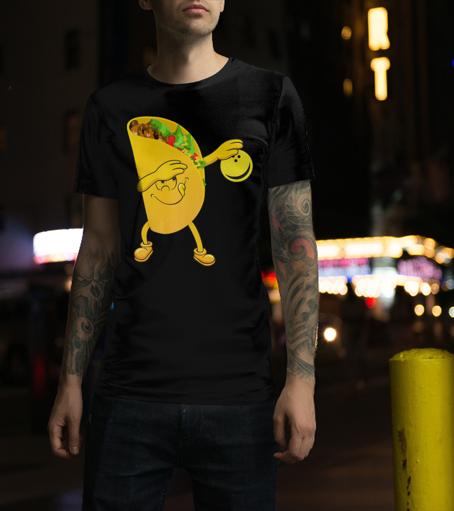 Dabbing Tacos Dab Bowling Happy Bowling Taco T-Shirt