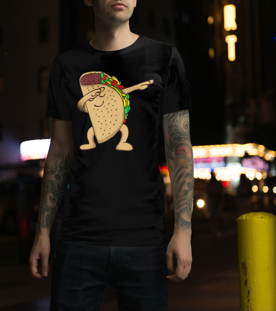 Funny Dabbing Taco Dance Pose T-Shirt