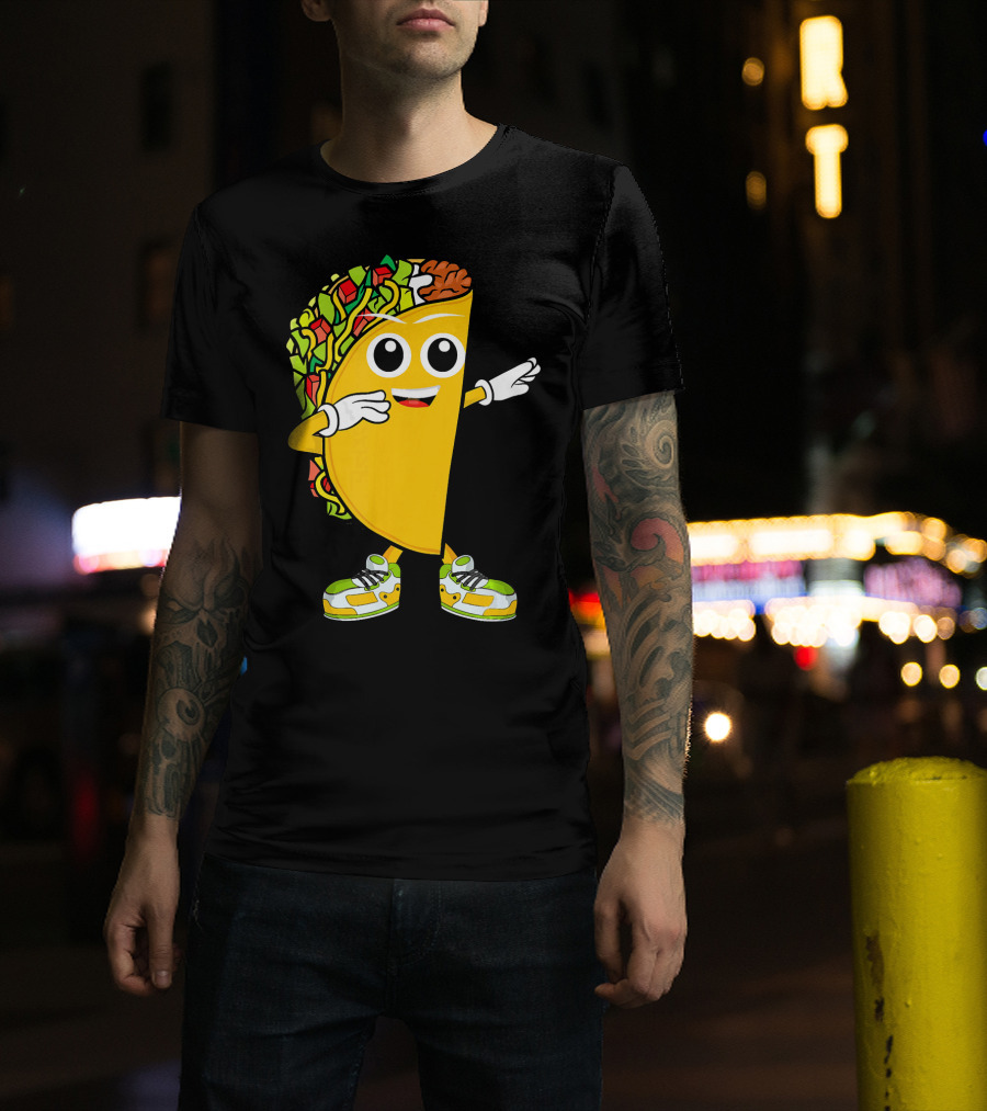 Dabbing Taco Dance Fun Celebrate Fiesta T-Shirt