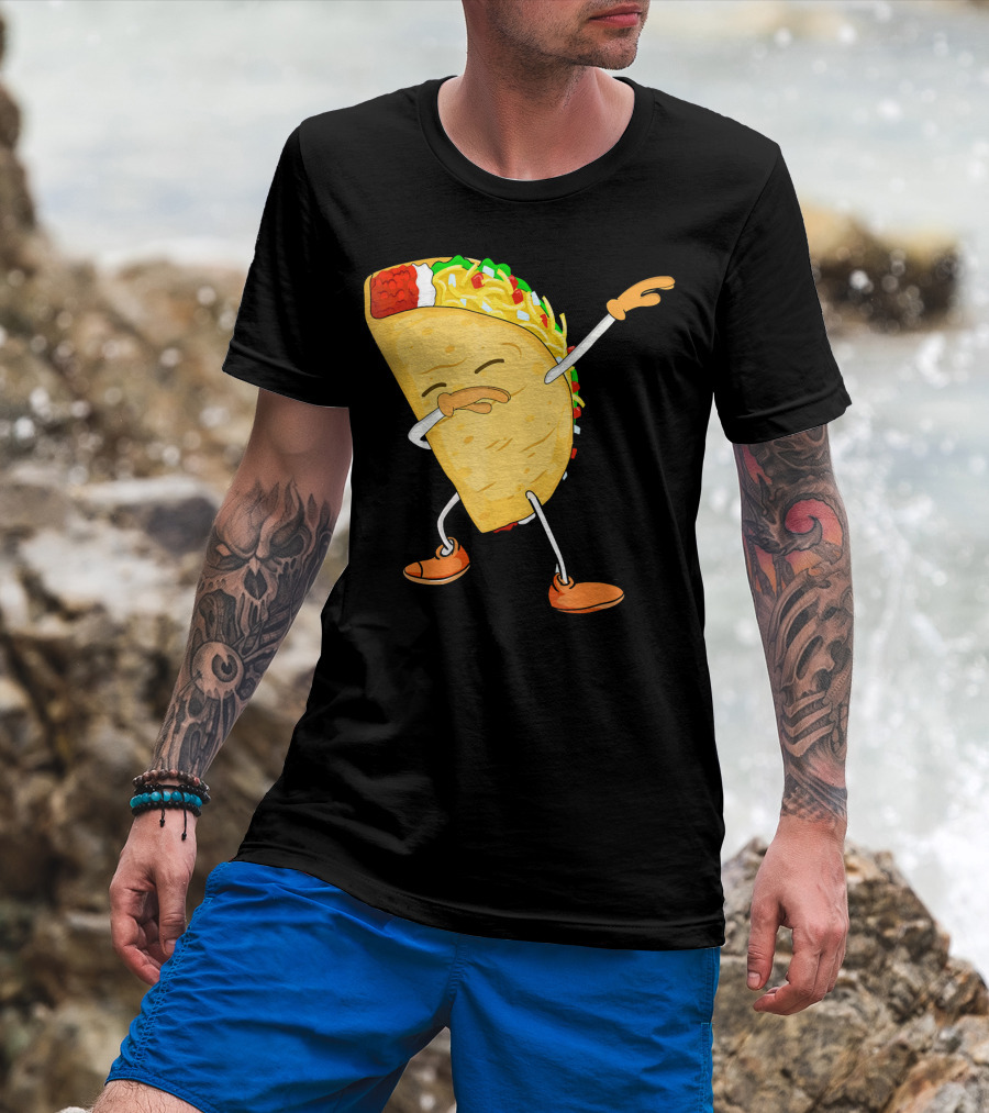 Dabbing Taco Mexican Food Lover Dance Fiesta T-Shirt