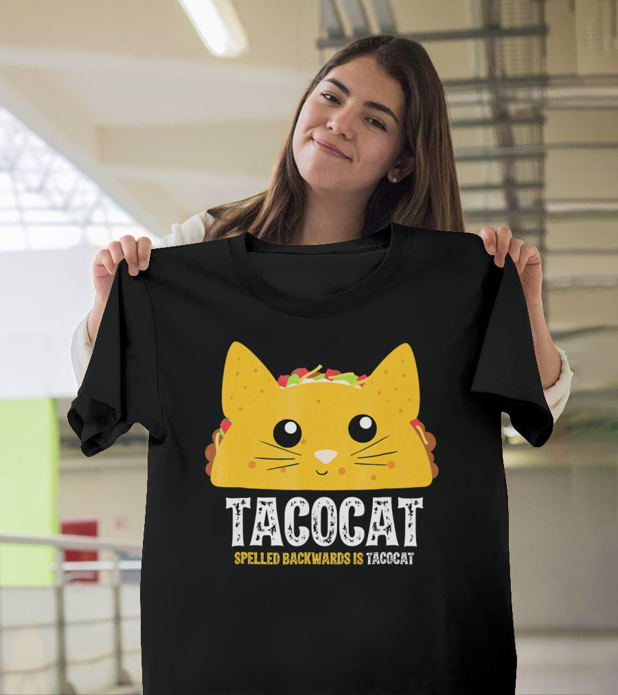 Taco Cat Spelled Backwards Is Tacocat Cute T-Shirt