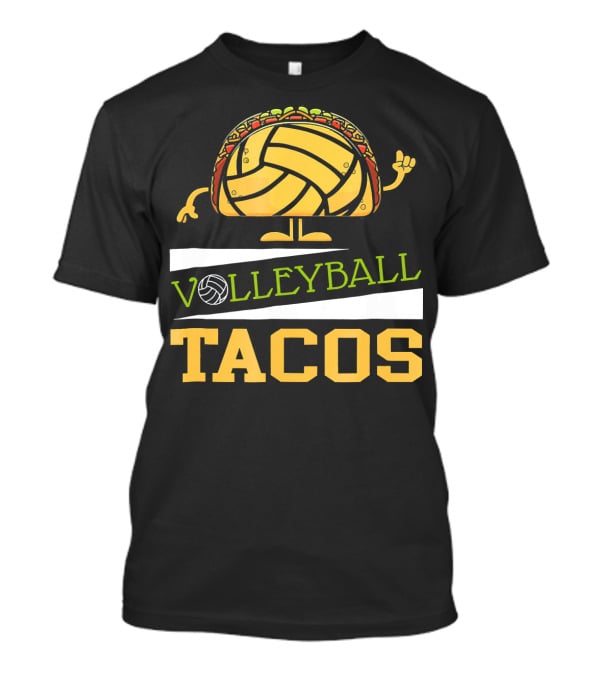 Volleyball Tacos Fun Men Women Kids Volleyball Player T-Shirt