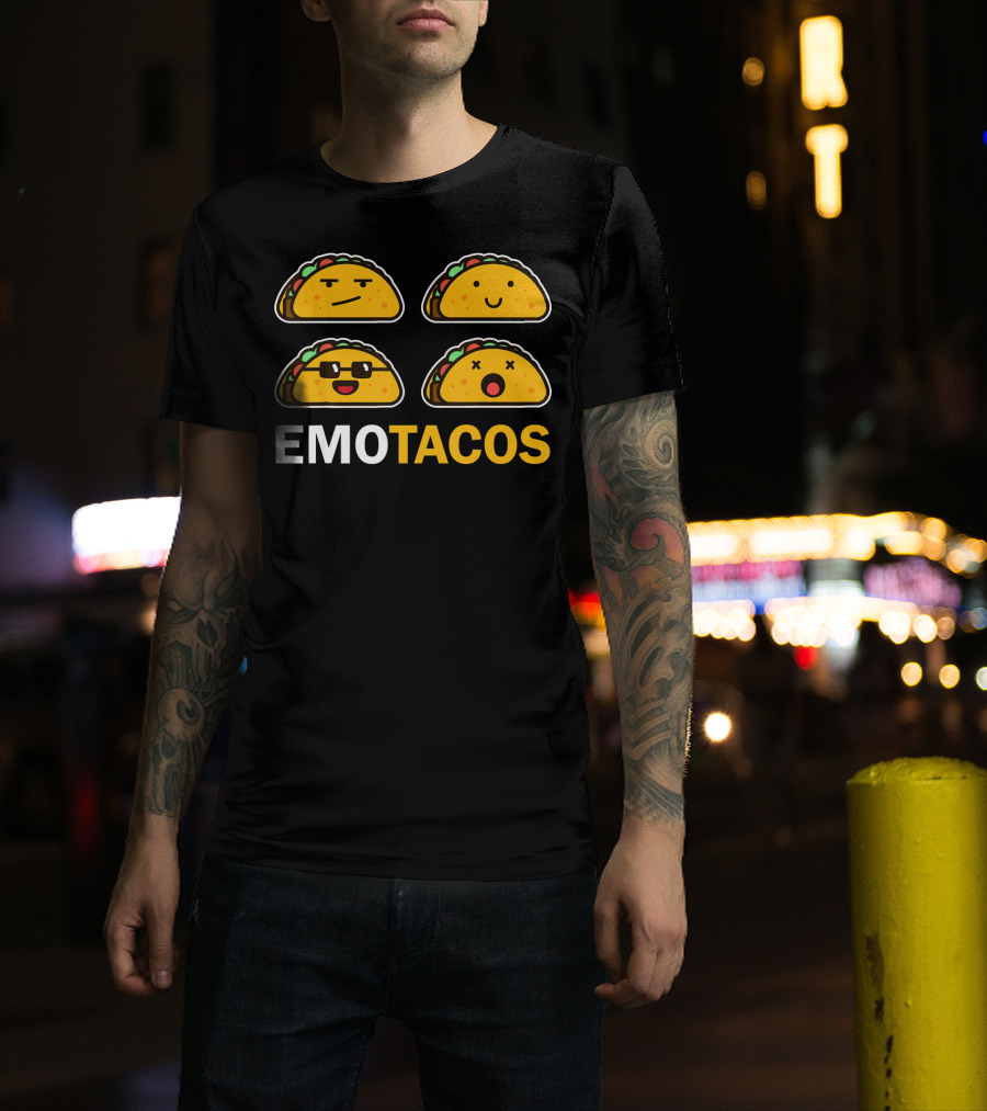 EMO TACOS Emojis Faces And Expressions T-Shirt