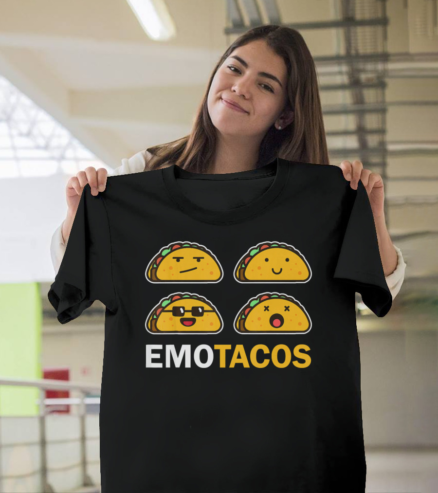 EMO TACOS Emojis Faces And Expressions T-Shirt
